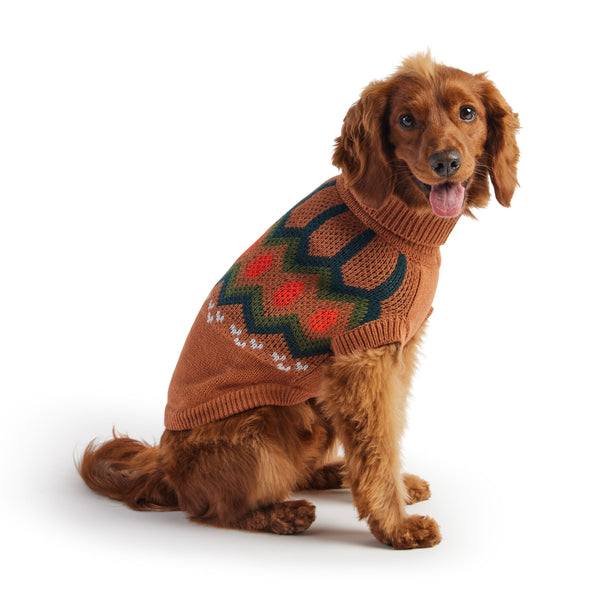 Vintage Turtleneck Sweater, Heritage Dog Sweater - Hazel