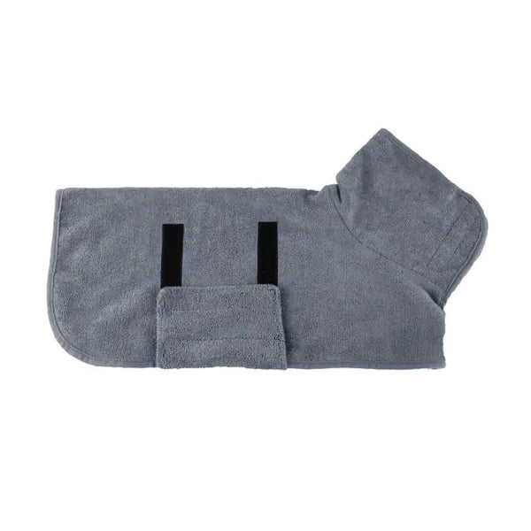 Absorbent Pet Bathrobe with Belly Strap for Fast Drying