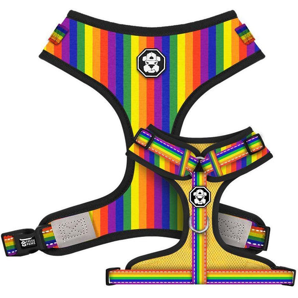 The Pride Flag Adjustable Mesh Harness, Multi-Color