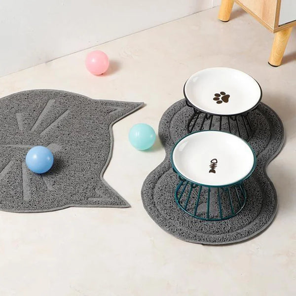 Ceramic Raised, Elevated Pet Bowl for Food, Water or Treats