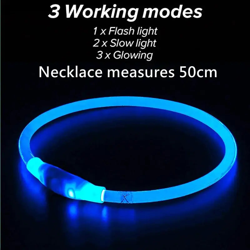 LED Waterproof Pet Collars with USB Charging