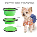 Collapsible Traveling Dog Bowls 3 PCK, BPA Free FDA Approved