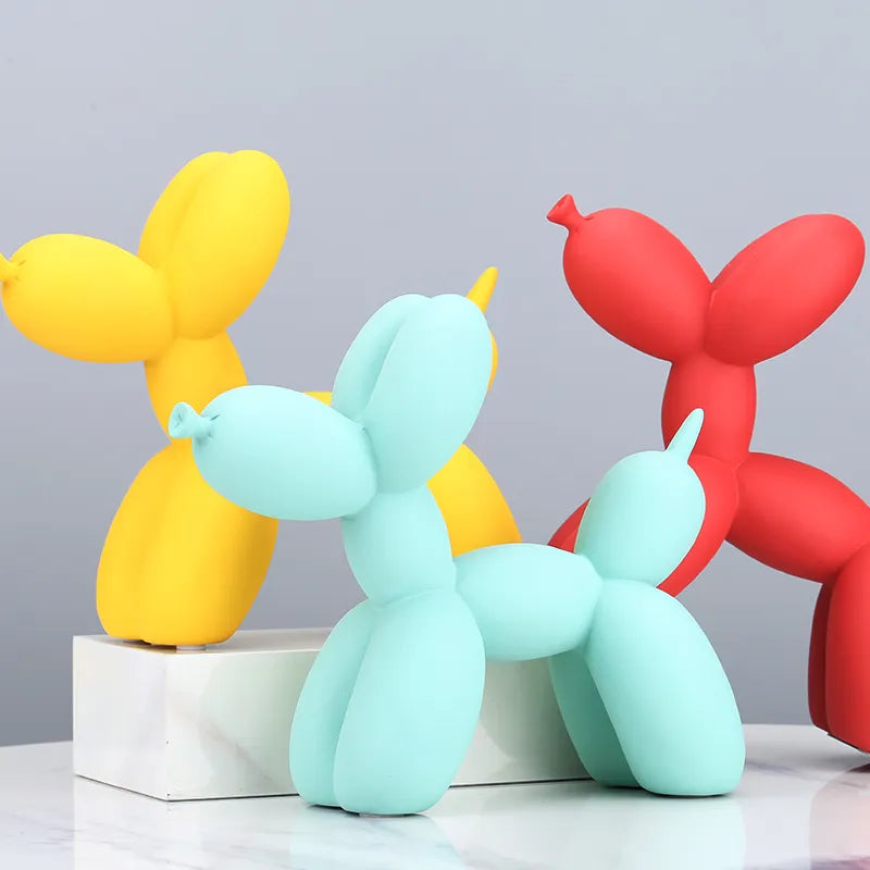 Balloon Dog Statue Modern Home Decoration Accessories Nordic Resin Animal Sculpture Office Living Room Ornaments