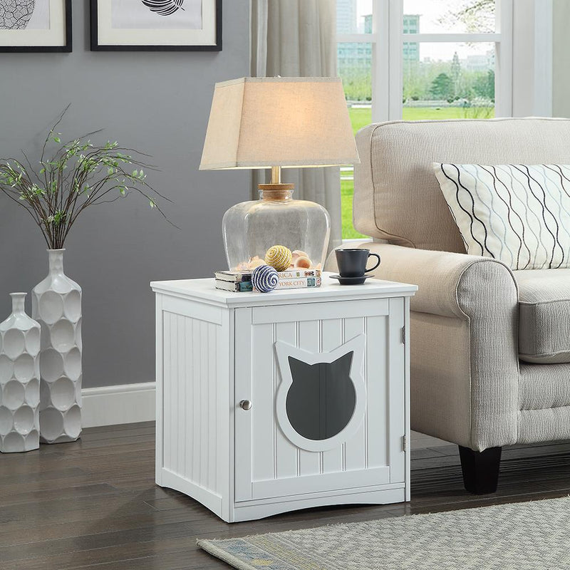 Cat House Side Table, Nightstand Pet House, Litter Box Enclosure