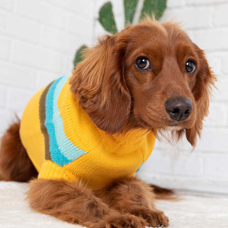 Retro Alpine Sweater - Yellow