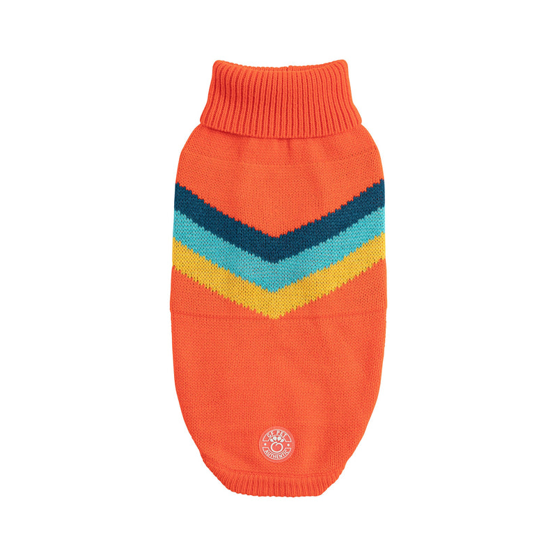 Retro Alpine Sweater - Orange