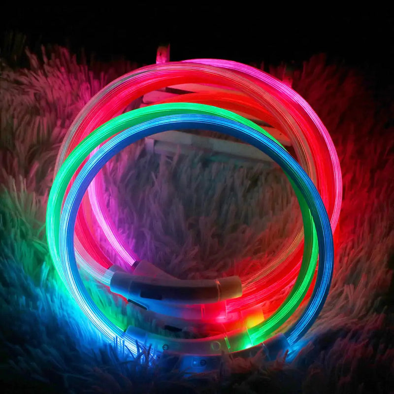 LED Waterproof Pet Collars with USB Charging