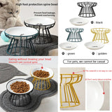 Ceramic Raised, Elevated Pet Bowl for Food, Water or Treats