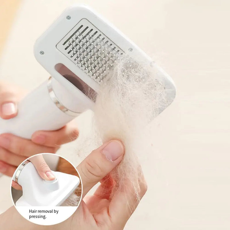 Portable 2-in-1 Dog Hair Dryer and Grooming Brush