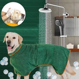 Absorbent Pet Bathrobe with Belly Strap for Fast Drying